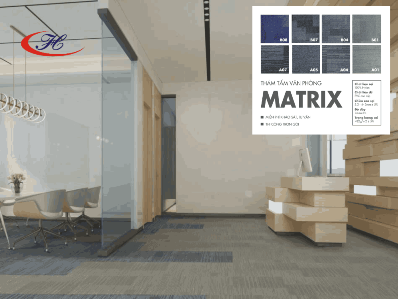 Thảm Matrix chống cháy lan