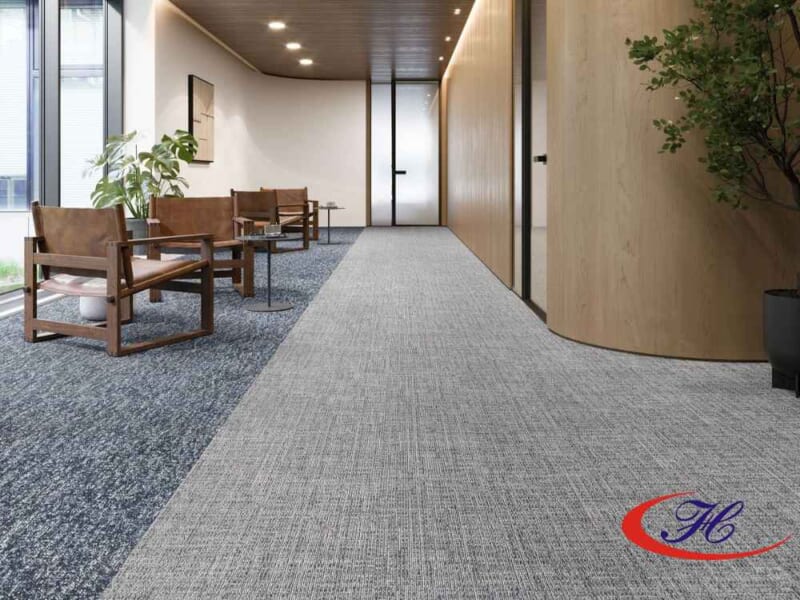 thảm sàn chống cháy lan, chống trơn trượt, cách âm và không mùi keo