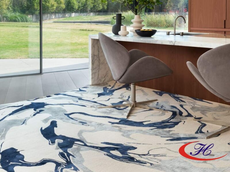 hảm thiết kế hiện đại là dòng thảm được phát triển theo xu hướng thiết kế đương đại